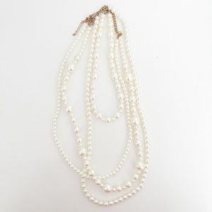 White Faux Pearl Necklaces